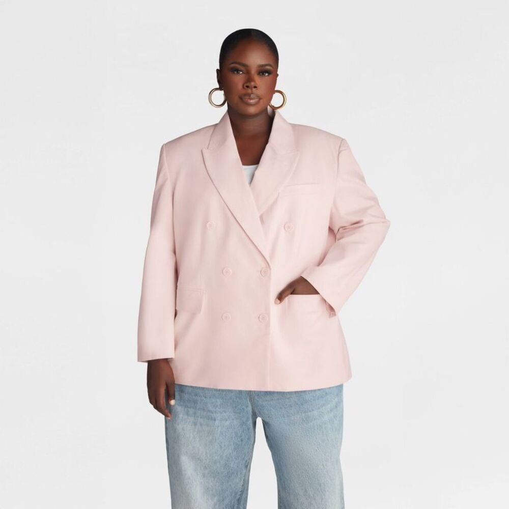KBB by Kahlana -  Women's 'The David Blazer' - Light  Pink